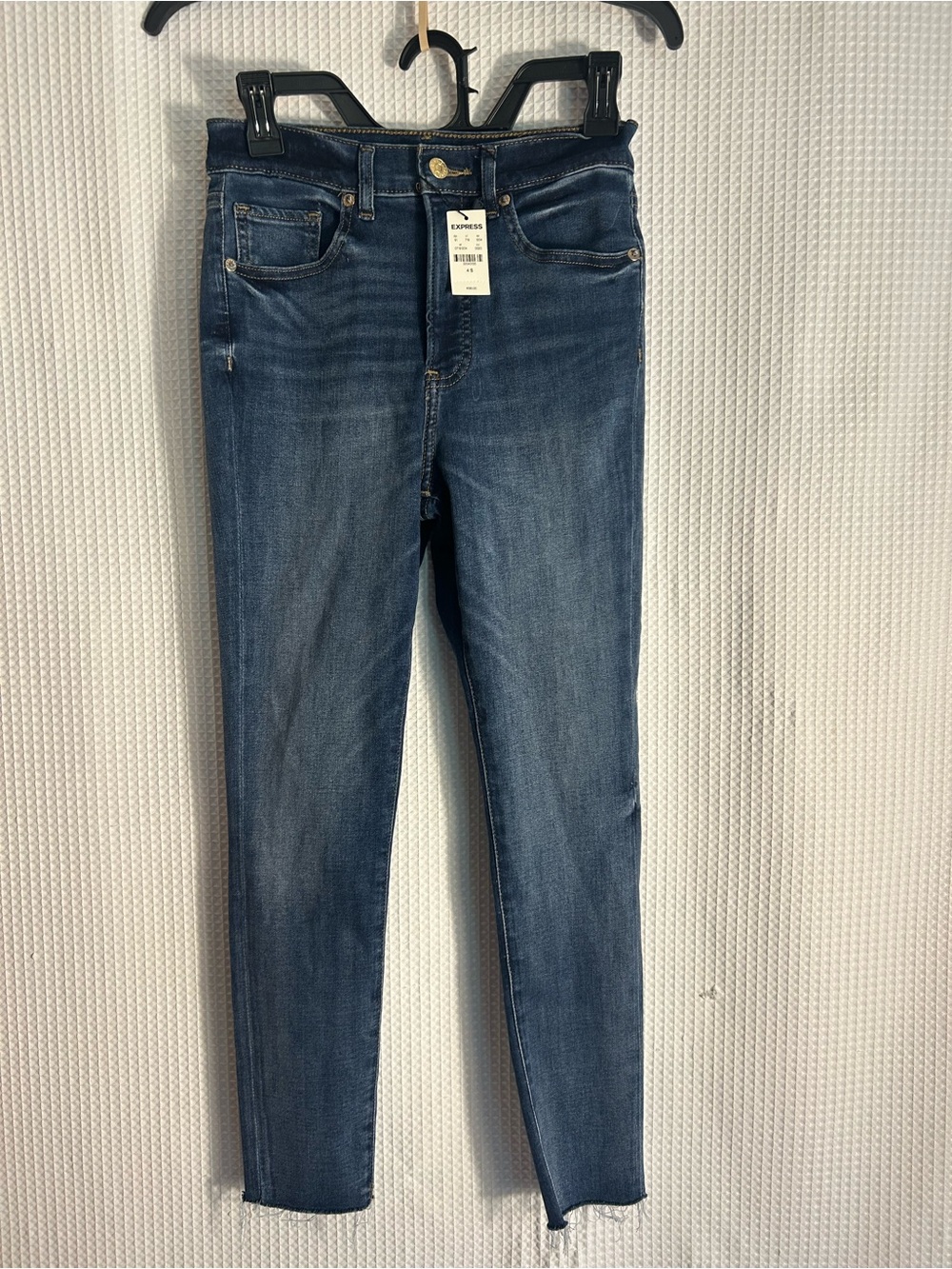 Express Women's 4S Dark Blue Skinny High Rise Jeans